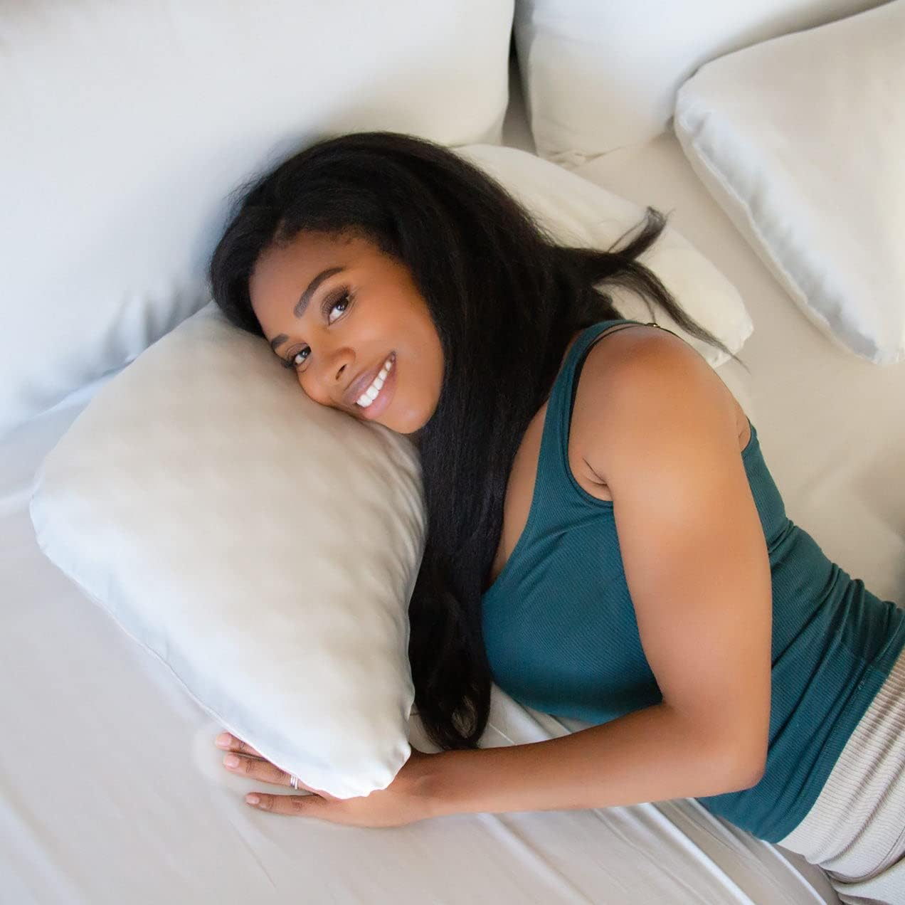 Honeydew Queen Side Pillow Case - Fits The Scrumptious and Essence Curved Pillows for Side Sleeping - Comfortable and Soft Cooling Viscose Made from