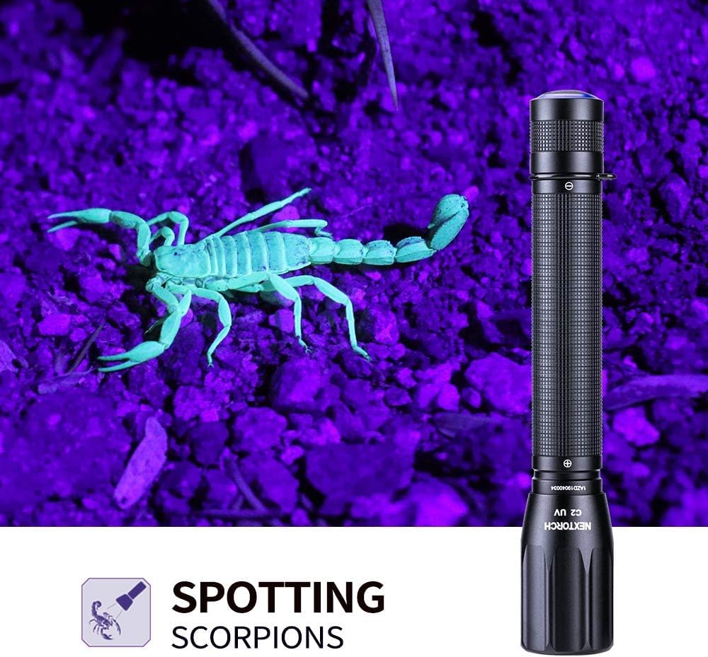NEXTORCH C2UV 405nm uv Light Pocket-Size UV Led Blacklight Flashlight Resin