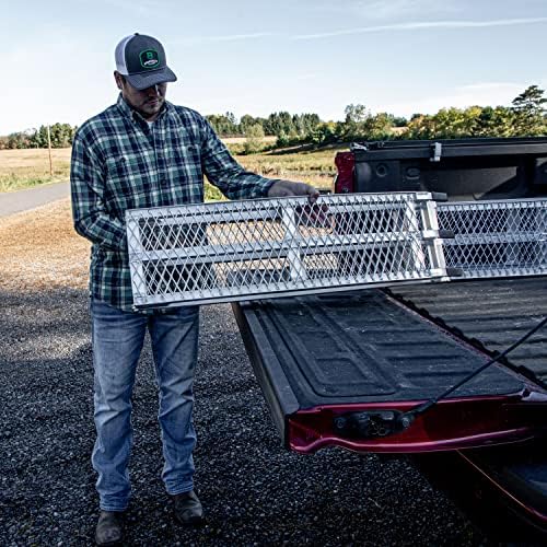Single Folding XL Aluminum Truck, UTV/ATV, Motorcycle Loading Arch Ramp, 750lb Capacity