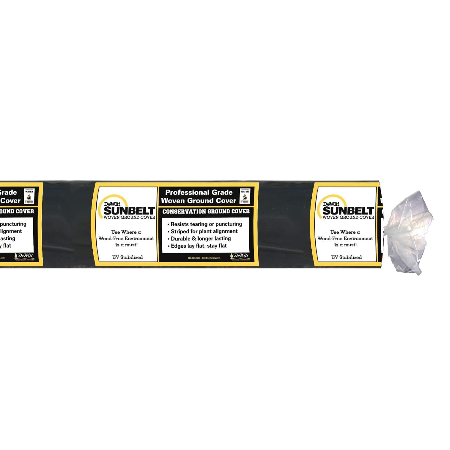 Dewitt Sunbelt Weed Barrier Fabric, 3.2 oz, 3 x 300 Feet – Heavy-Duty Ground Cover Mat for Greenhouse Floors, Garden Rows, Raised Beds, Grass and Yard Gardening, and Outdoor Landscape Protection | Ground Cover Mat for Greenhouse Floors, Garden Rows, Rais…