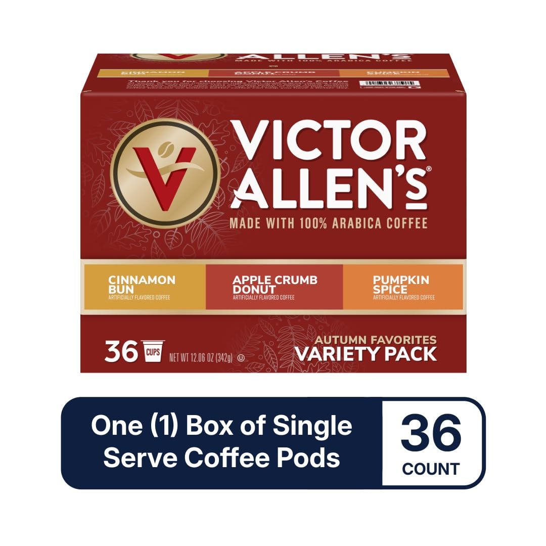 Flavored & Unflavored Coffee Variety Pack for K-Cup® Keurig 2.0® Brewers, 96 Count Victor Allen’s Coffee® Single Serve Coffee Pods