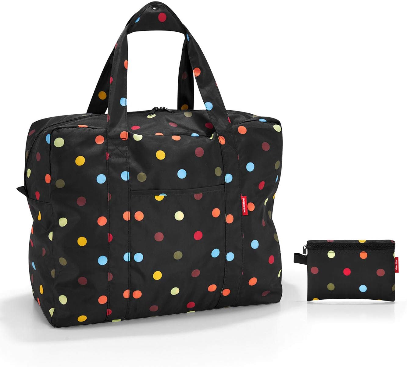 reisenthel mini maxi touringbag - foldable compact travel bag with trolley slip-on function - water repellent fabric