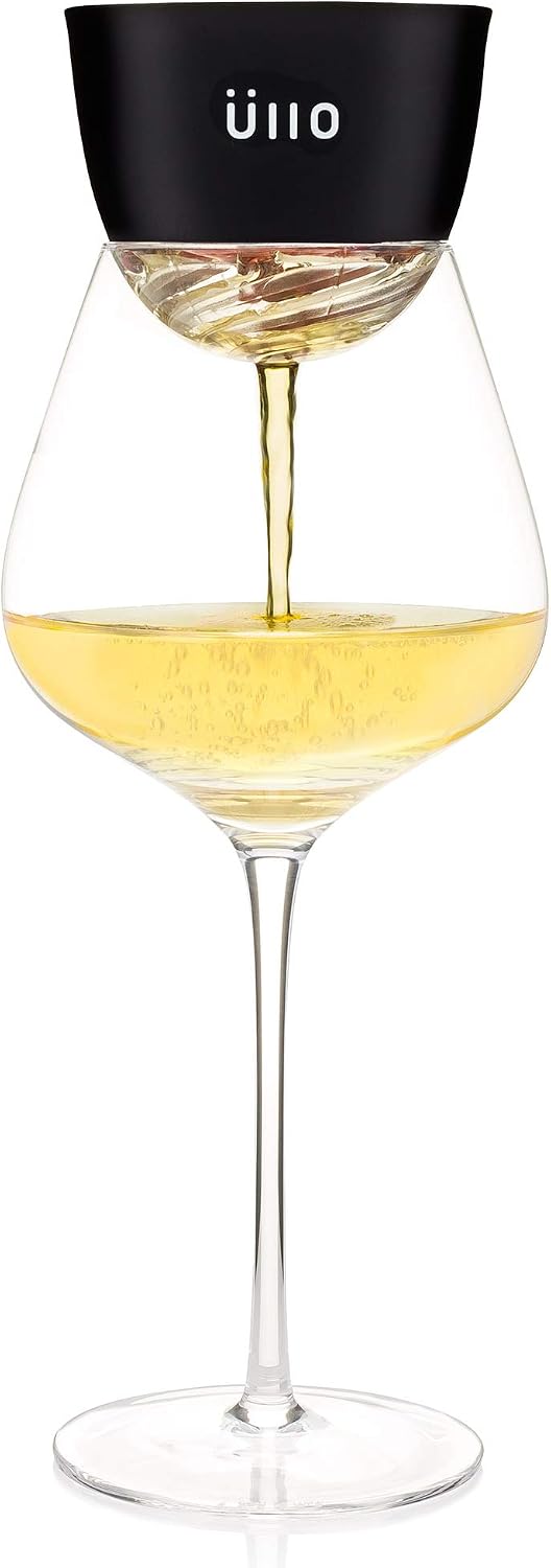 Ullo Wine Purifier with 4 Selective Sulfite Filters. Remove Sulfites and Histamines, Restore Taste, Aerate