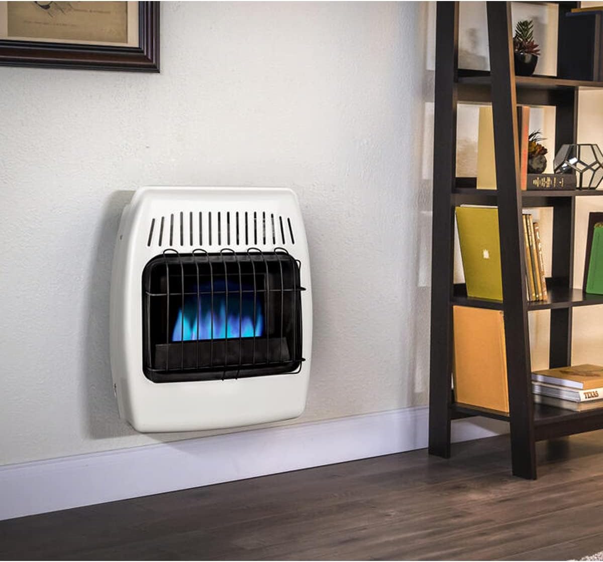 UTY 20,000 BTU Natural Gas Wall Heater, Vent-Free Propane Heater for Indoor Use - Dual Fuel, White