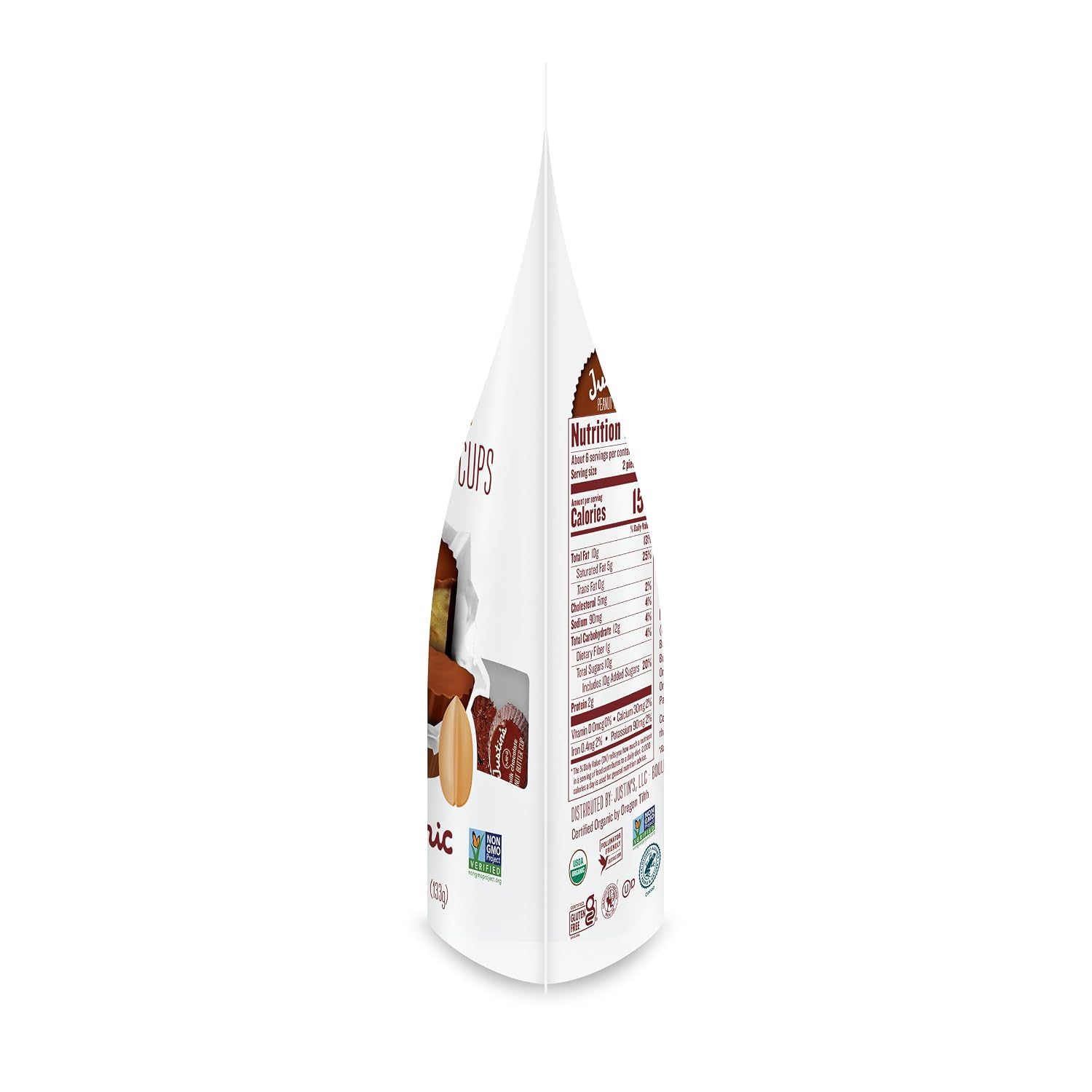 Justin's, Mini Peanut Butter Cups, Milk Chocolate, 4.7 oz