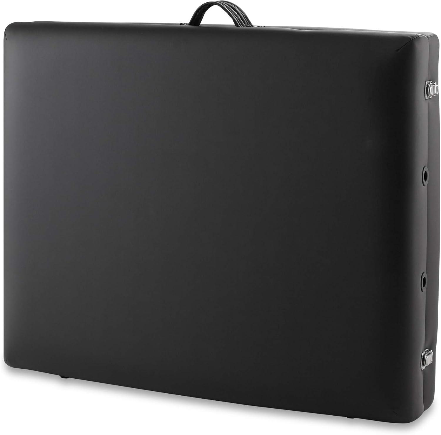 Saloniture Professional Portable Lightweight Bi-Fold Memory Foam Massage Table with Reiki Panels - Includes Headrest, Face Cradle