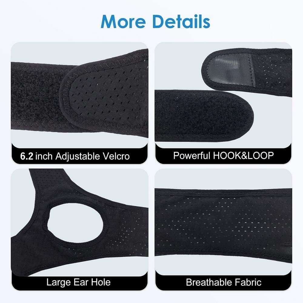 Vosaro Anti Snoring Chin Strap for Men & Women, Black