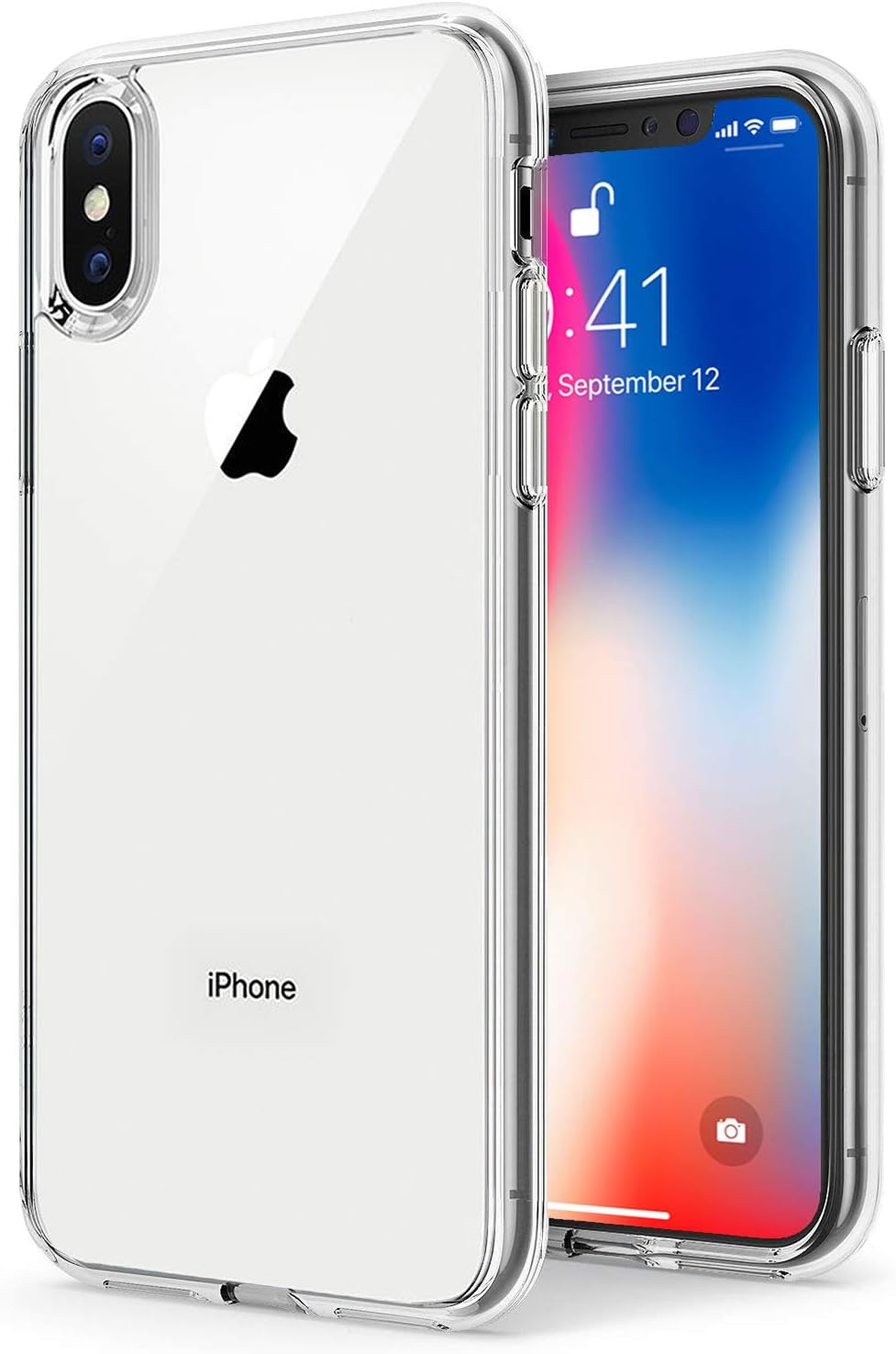 TENOC Phone Case Compatible with iPhone SE (2nd 2020 and 3rd 2022 Generation) & iPhone 7 & iPhone 8, Clear Case Shockproof Protective Bumper Slim Cover for 4.7 Inch
