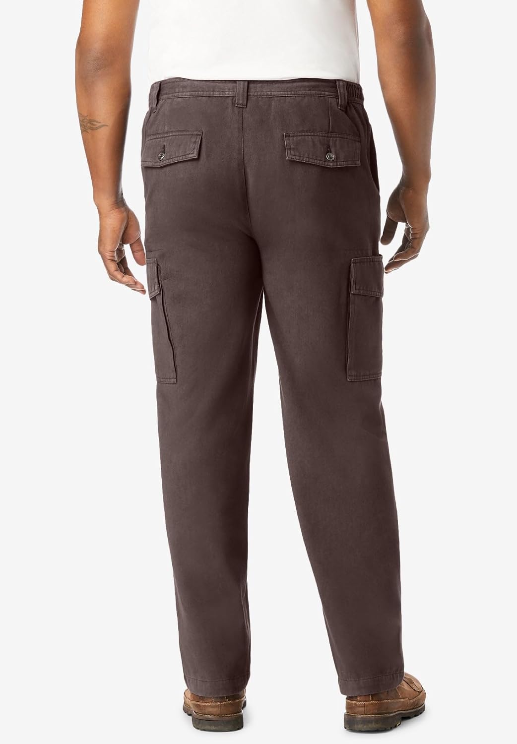 Boulder Creek by Kingsize Men's Big & Tall Renegade Side-Elastic Waist Cargo Pants