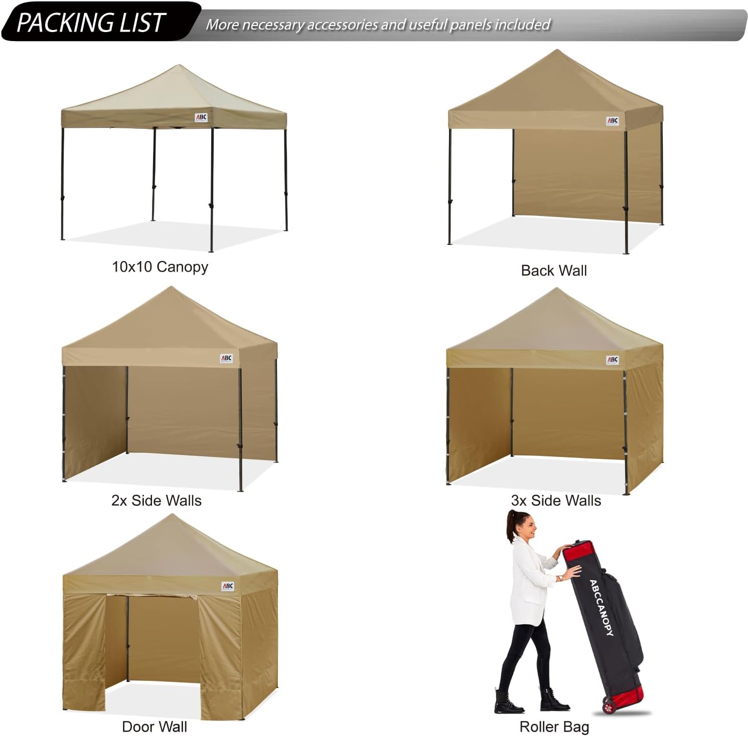 ABCCANOPY Heavy Duty Easy Pop up Canopy Tent with Sidewalls 10x20, Turquoise