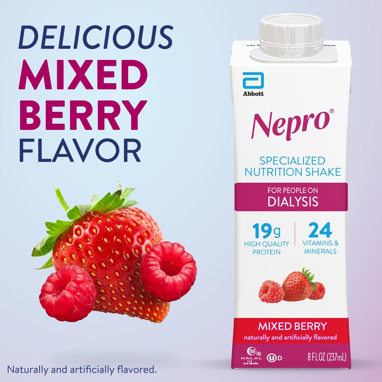 Nepro Renal Nutrition Shake for People on Dialysis, Vanilla, 24ct