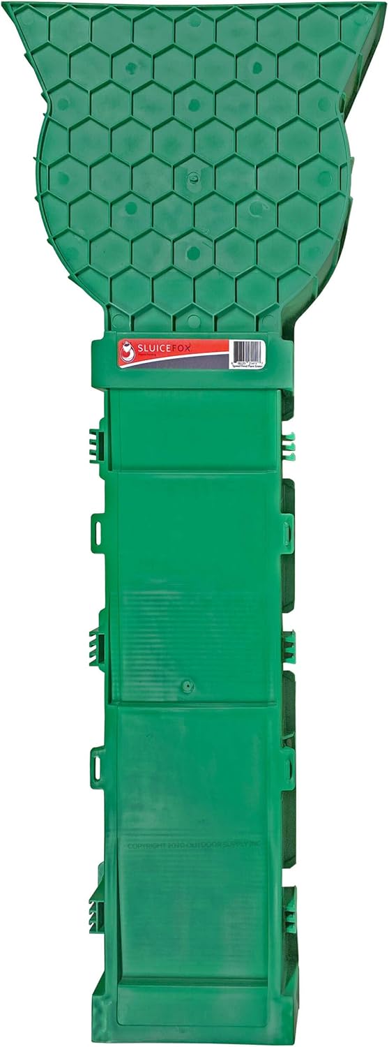 Portable Expandable Sluice Box for Gold Mining and Prospecting; Includes Miner's Moss, Hungarian Style riffles, and deep V riffles. Essential Tool for Gold panning Kits