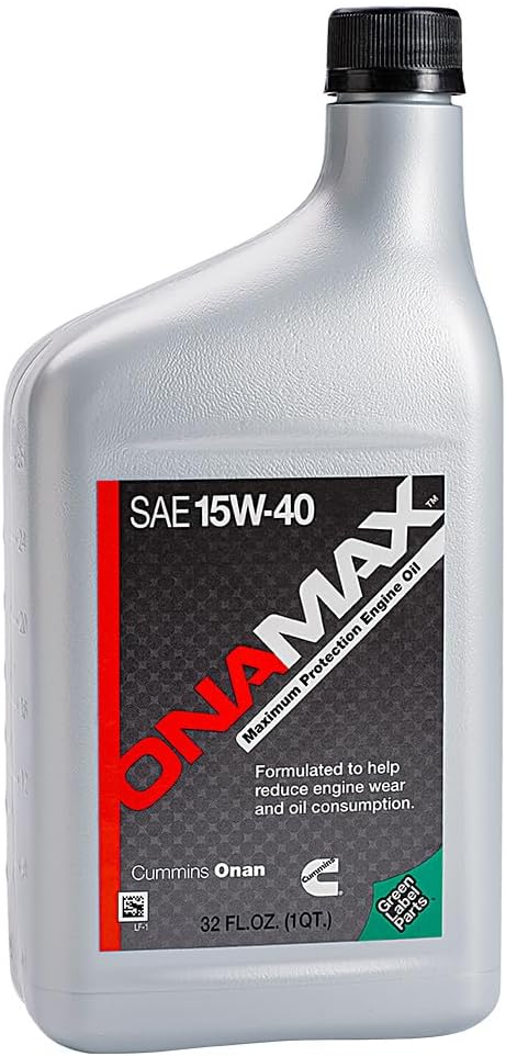 Onan OnaMax SAE 15W-40 Engine Oil, 32 oz.