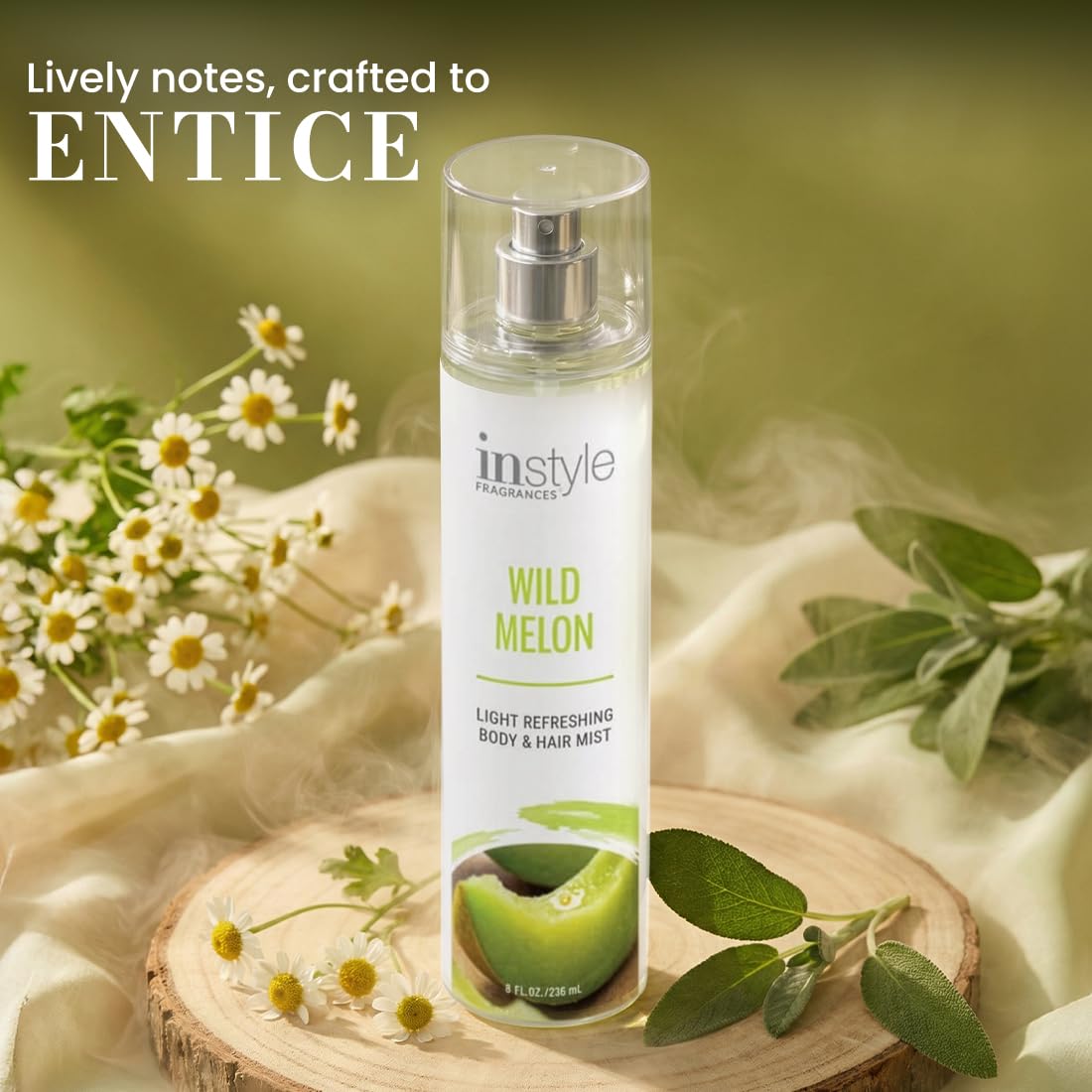 Instyle Fragrances Light Refreshing Body & Hair Mist, Tahitian Vanilla