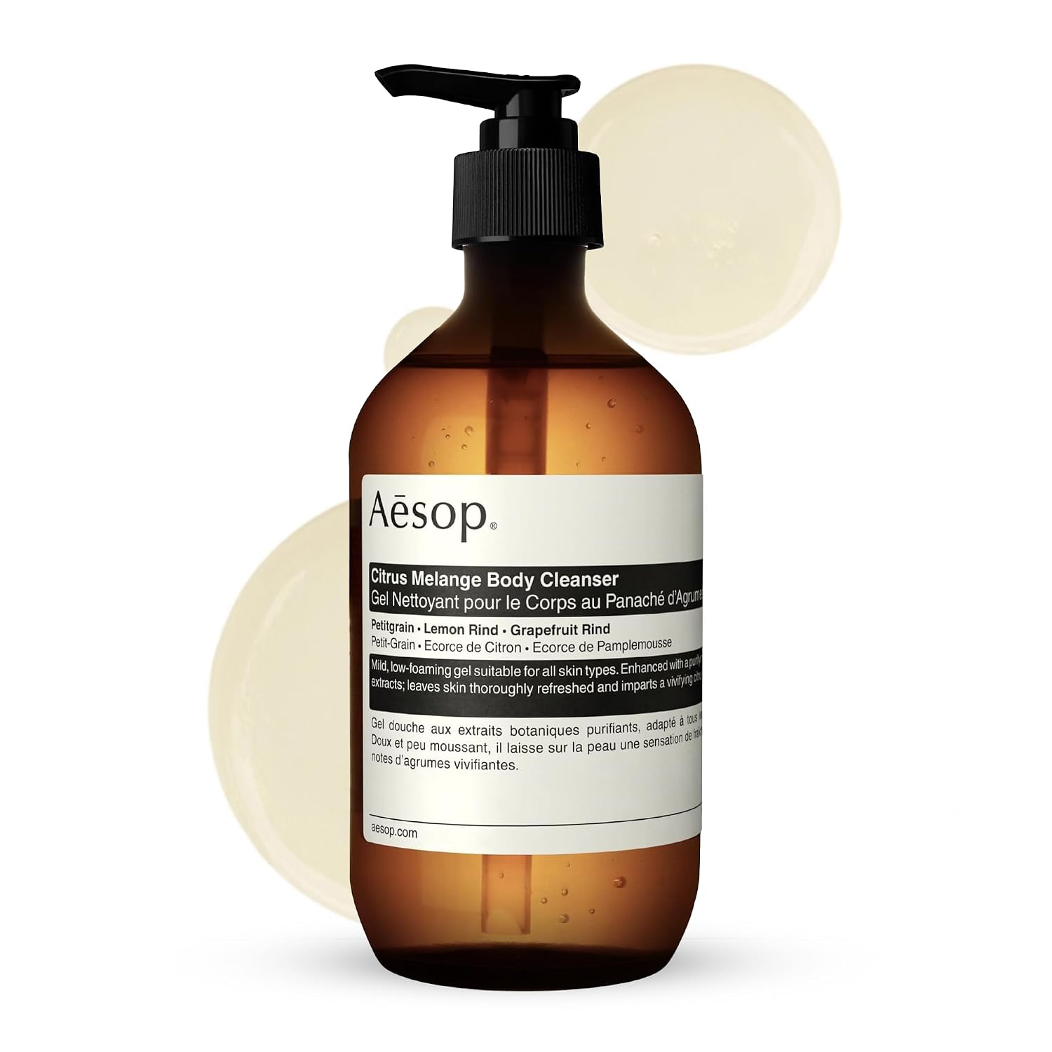 Aesop Geranium Leaf Body Cleanser | Gentle Shower Gel with Geranium, Mandarin and Bergamot Essential Oil Blend to Refresh & Balance Skin | 500 mL / 16.9 oz