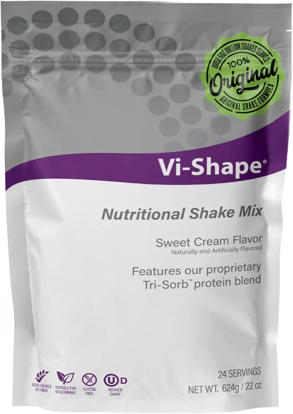 Vi-Shape - Original Nutritional Shake Mix Sweet Cream Flavor - Pack of 1 | ViSalus, Plant-Based Protein, Meal Replacement, Sweet Cream Flavor, Fiber