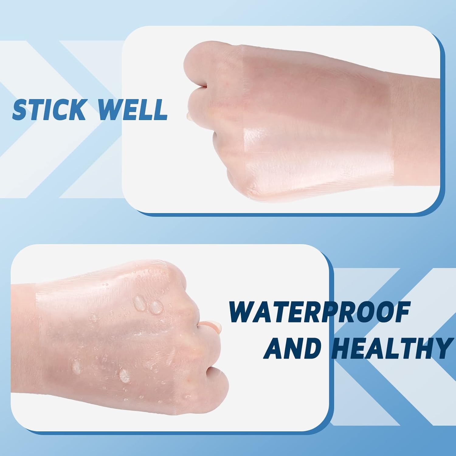 BBTO Transparent Waterproof Adhesive Dressing Bandage Tape, 6 x 197 Inch