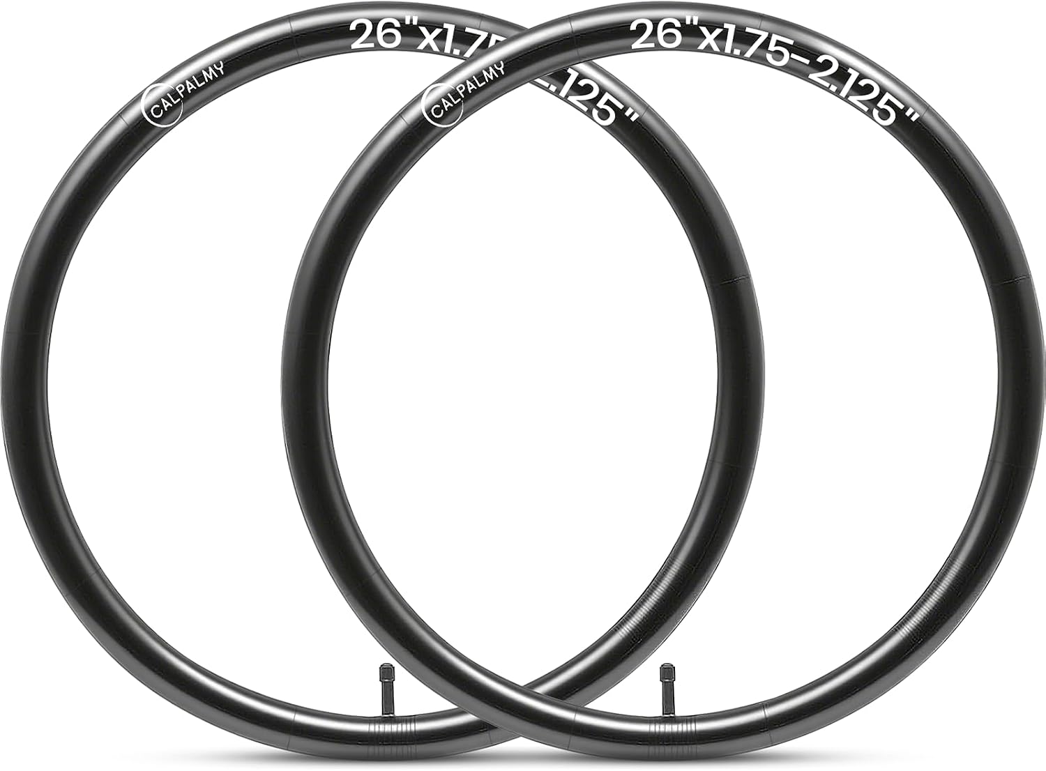 CALPALMY 12"/14"/16"/18"/20"/22"/24"/26"/28" Kids Bike Inner Tubes (2 Pack), Width Fit 1.75/1.95/2.125 with Schrader Valve