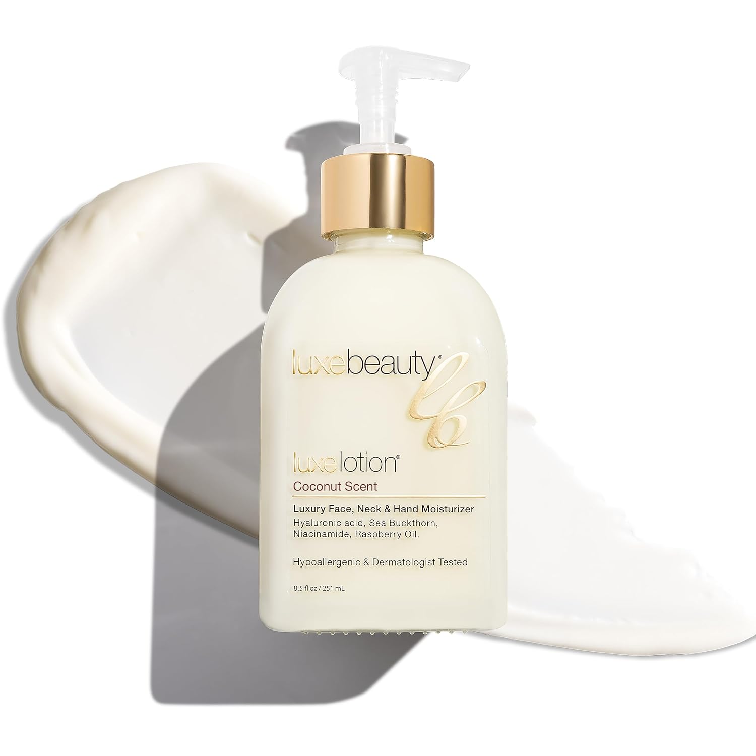 LUXELOTION is truly a Luxury Product - an Anti-Aging Face, Hand & Body Lotion with Hyaluronic Acid. This Lightweight and Non-Greasy Formula creates Silky Smooth Skin.