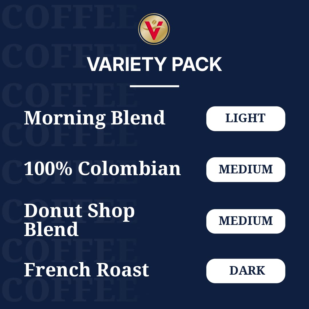 Victor Allen's Coffee Donut Shop Blend, Medium Roast, 80 Count, Single Serve Coffee Pods for Keurig K-Cup Brewers | 100% Arabica beans, Compatible with all K-Cup brewers, Kosher-OU (Pareve), 90-150mg caffeine per serving