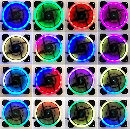 Apevia ST4-RGB Spectra 120mm Silent RGB Fan 4-Pack with Remote Control