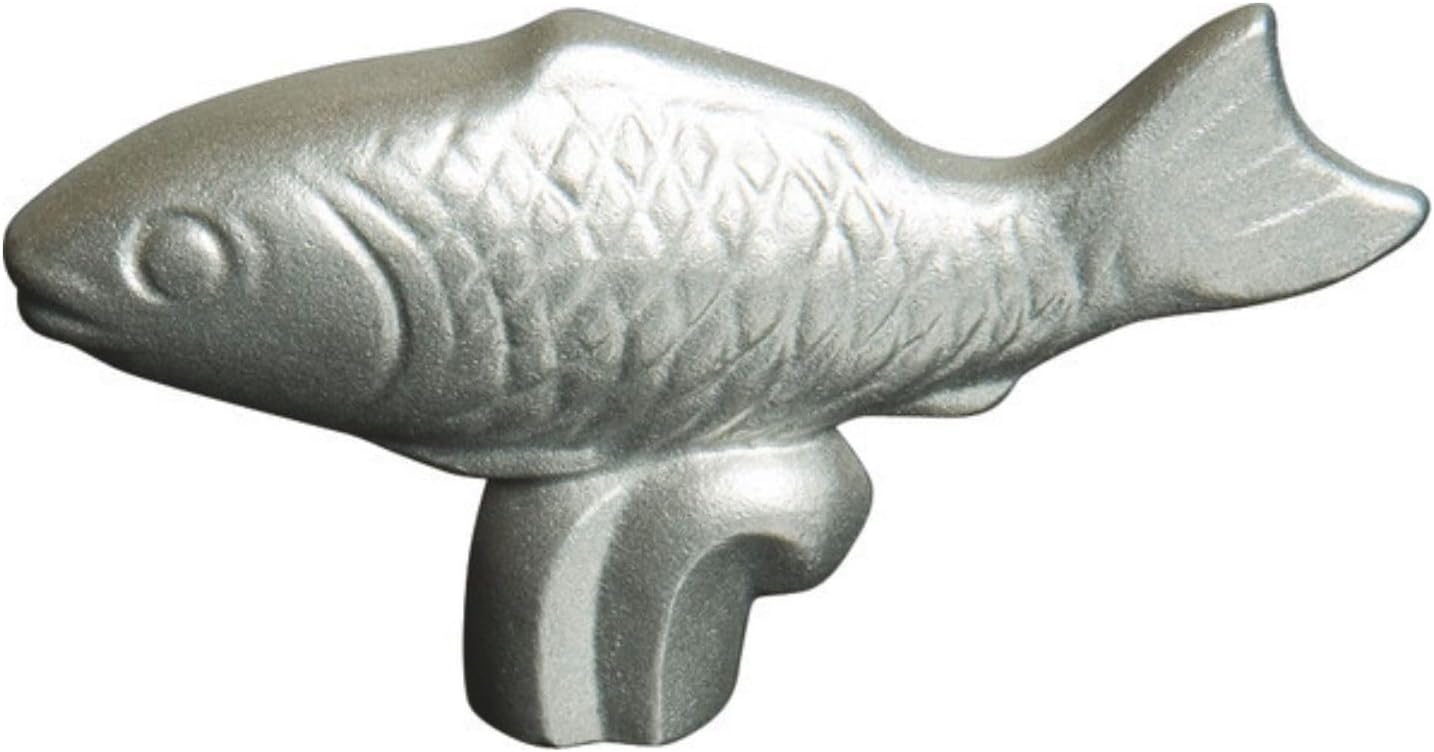 STAUB 40509-346-0 Rooster Lid Knob, Cast Iron, Silver