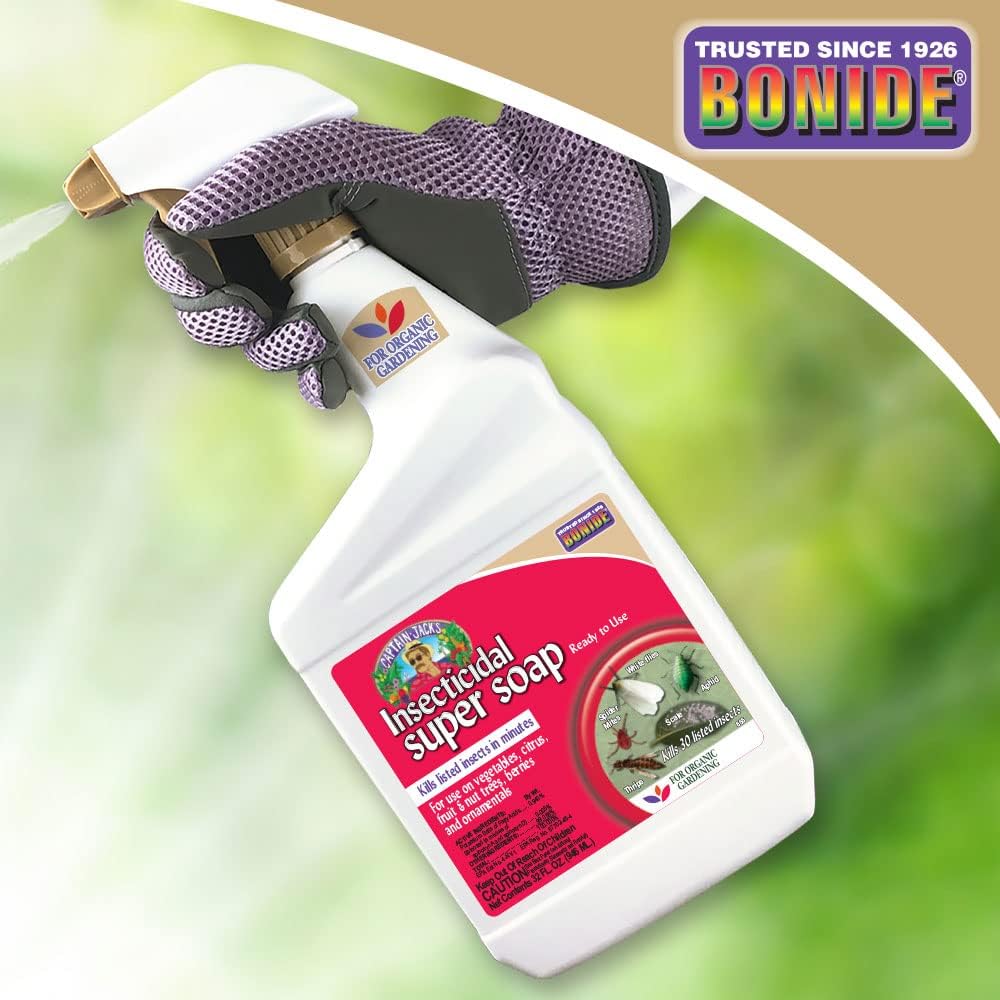 Bonide Captain Jack's Insecticidal Super Soap, 32 oz Ready-to-Use Spray For Organic Gardening and Outdoor Plants | Ready-to-Use Spray