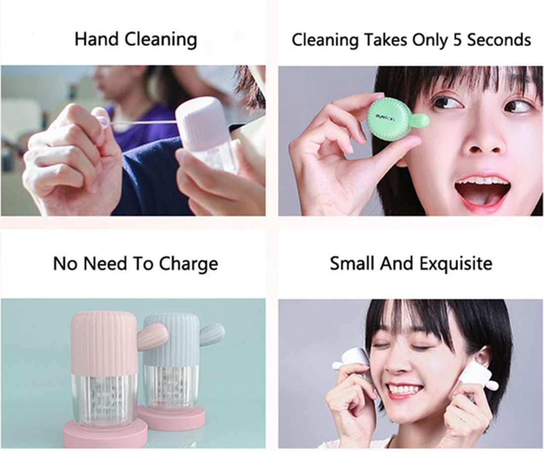 MUDOR Contact Lens Cleaner Machine - Contact Lens Washer Case, Blue