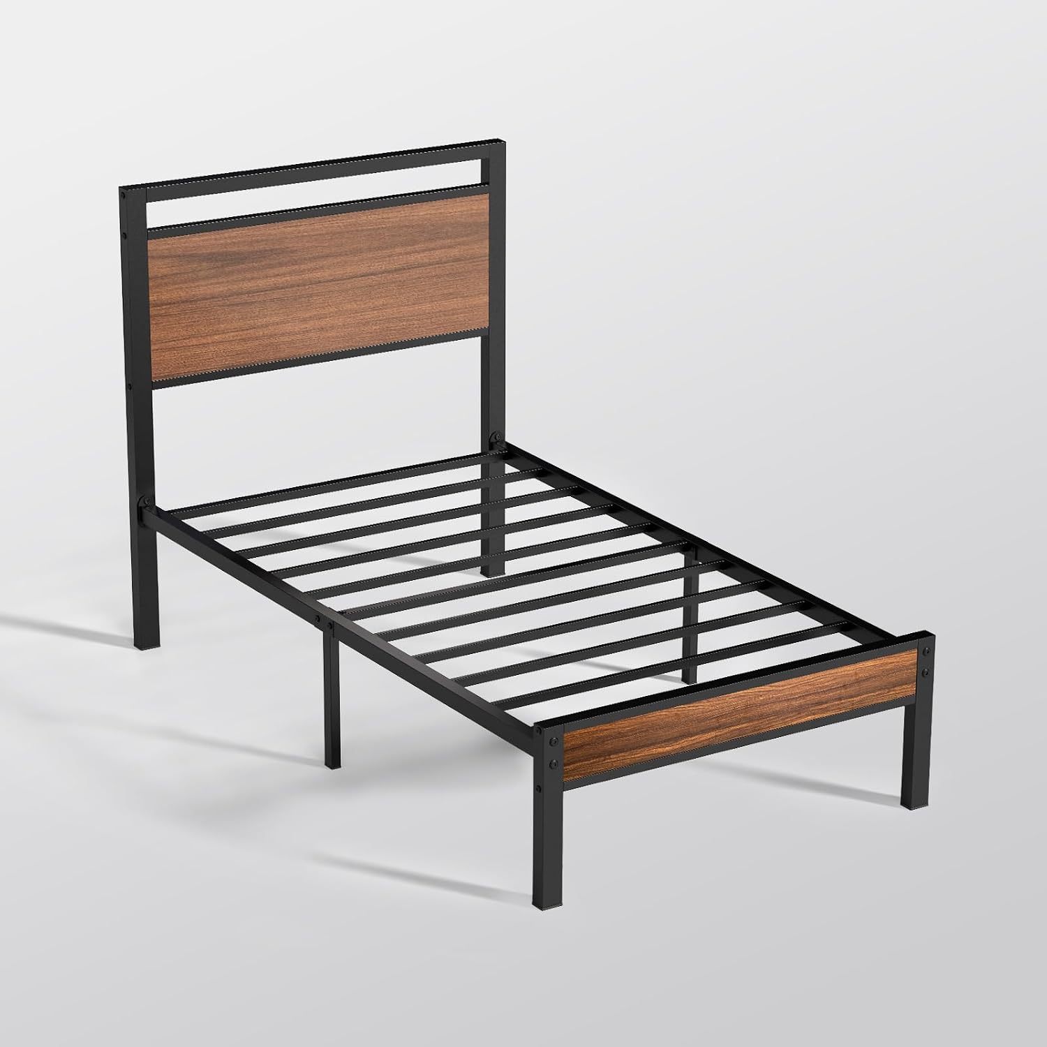 Z-hom Easy Assembly Queen Bed Frame & Headboard Footboard,Underbed Storage | Sturdy Metal Structure,Silent Anti-Slip Support,Under Bed Storage Space,No Box Spring Needed,Modern Bedroom Furniture