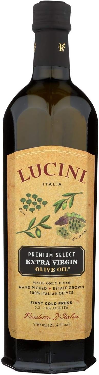 Lucini Italia Premium Select Extra Virgin Olive Oil - Case of 6 - 25.4 Fl oz.