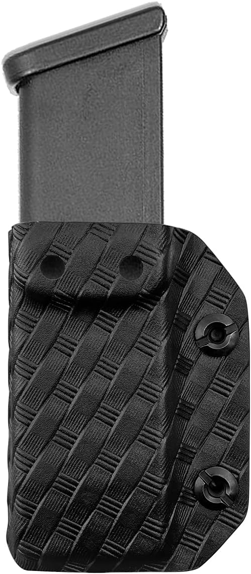POLE.CRAFT IWB/OWB Magazine Holster Kydex - Mag Carrier Fits: 9mm .40 Double Stack / 9mm .40 Single Stack - P365 1911 Glock 19 19X 17 26 27 28 43 22