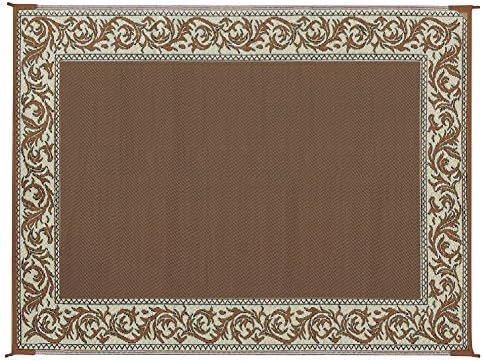 Stylish Camping RA7 9-Feet x 12-Feet Classical Reversible RV Patio Mat