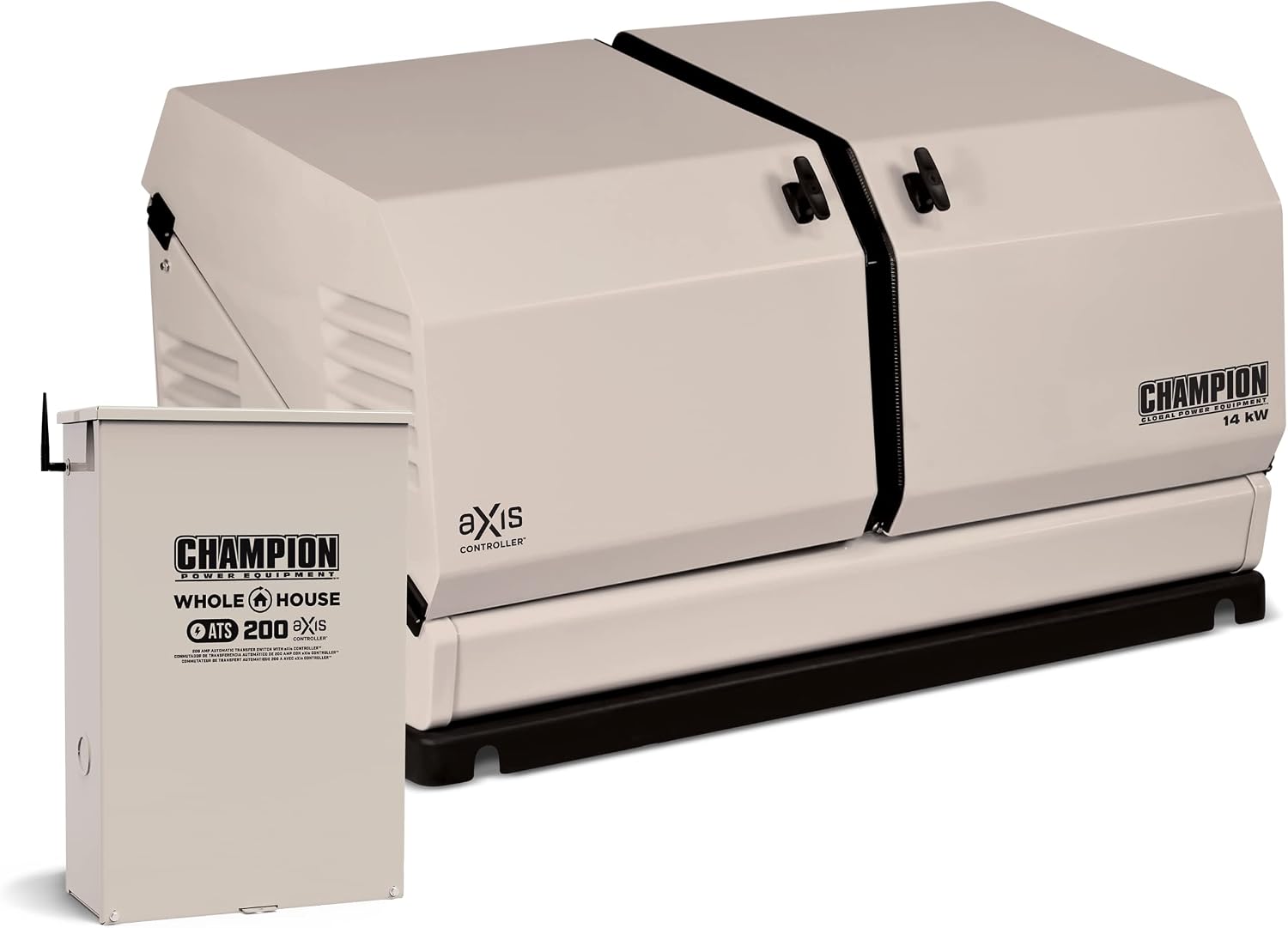 Champion Power Equipment 100177 8.5-kW Home Standby Generator with 50-Amp Outdoor-Rated Automatic Transfer Switch