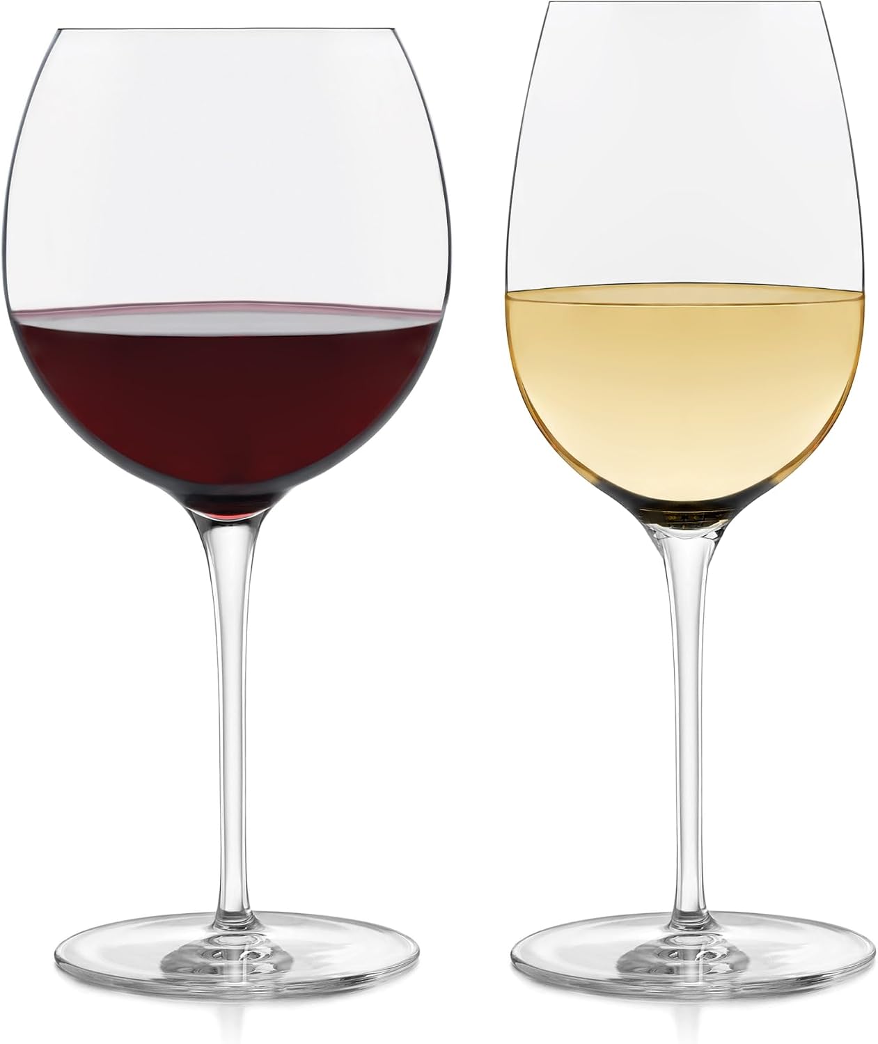 Libbey Signature Kentfield Estate All Purpose Wine Glasses Set of 4, Long Stem Wine Glasses for Red and White Wine, Perfect Glass Goblet Gift Set