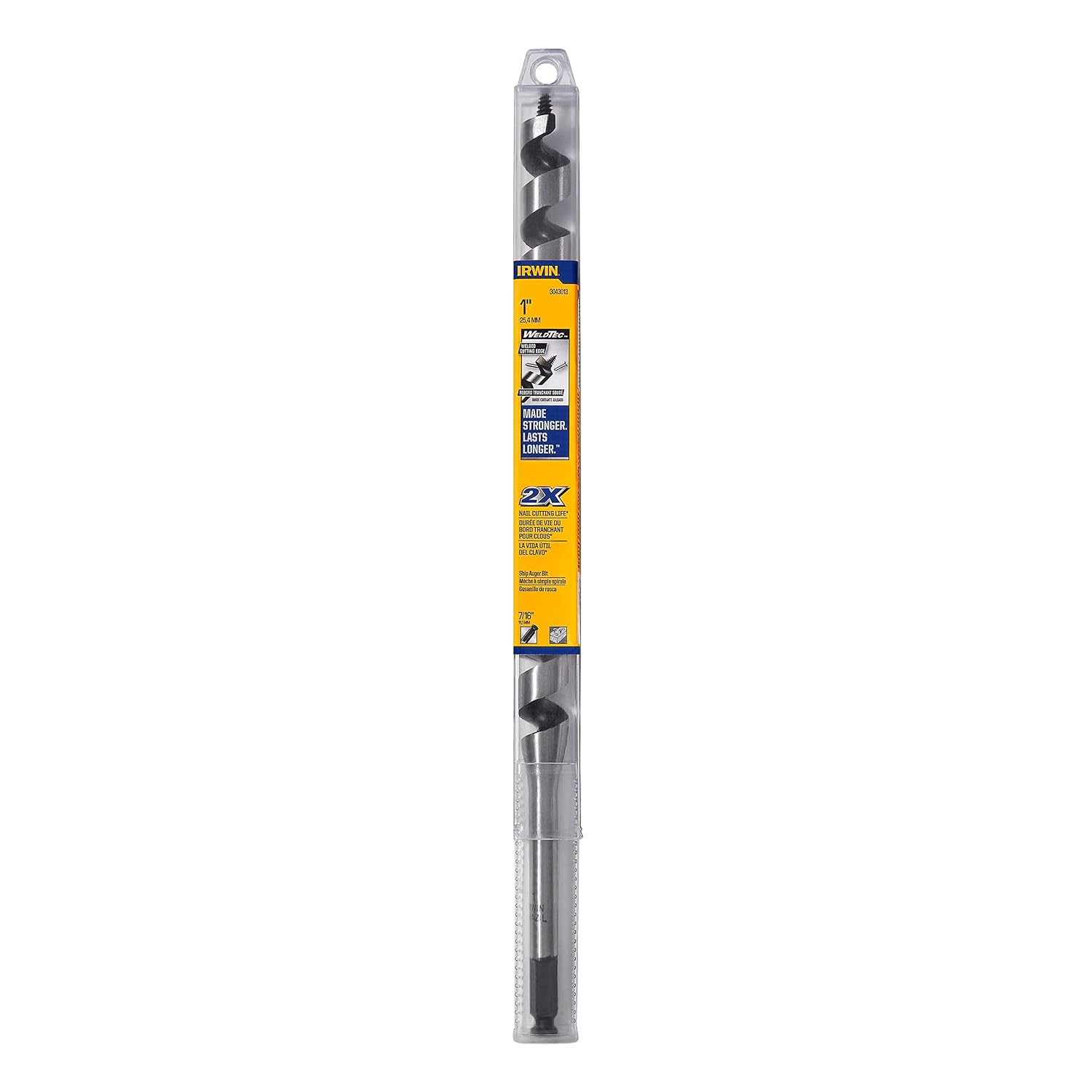 IRWIN Weldtec Ship Auger, 7/8-Inch x 17-Inch (3043011)