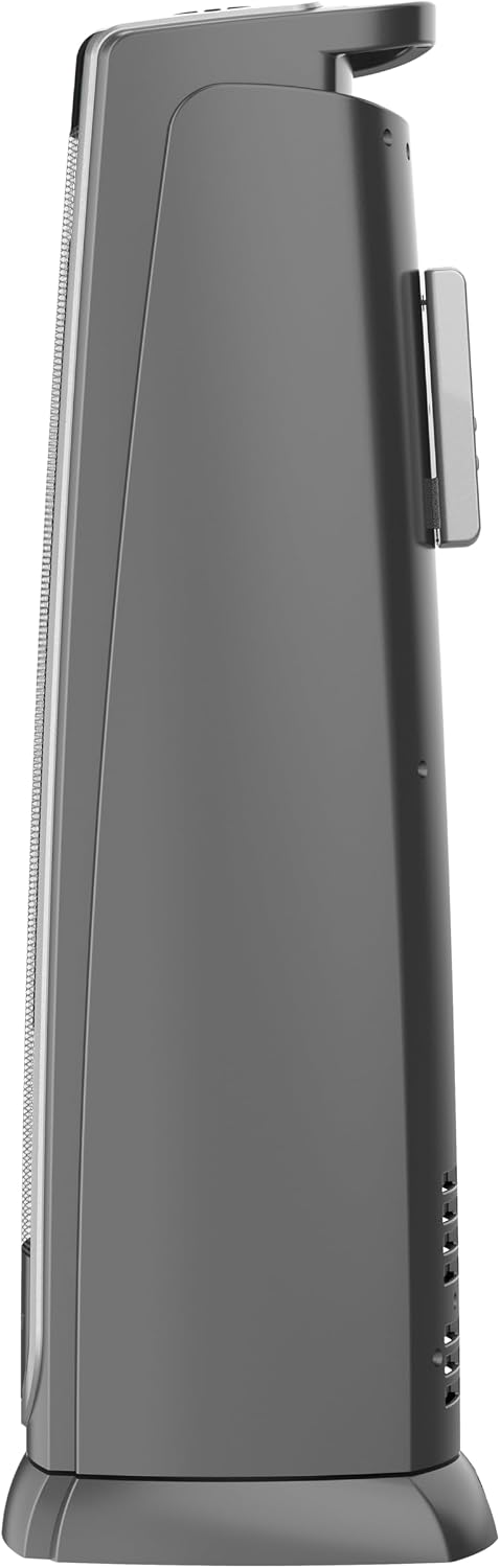 Lasko Oscillating Digital Ceramic Tower Space Heater - 29” - 5586 - Black | Built-In Handle, For Large Rooms, Cool Touch Housing, Overheat Protection Adjustable Thermostat, Timer, Remote, 1500W