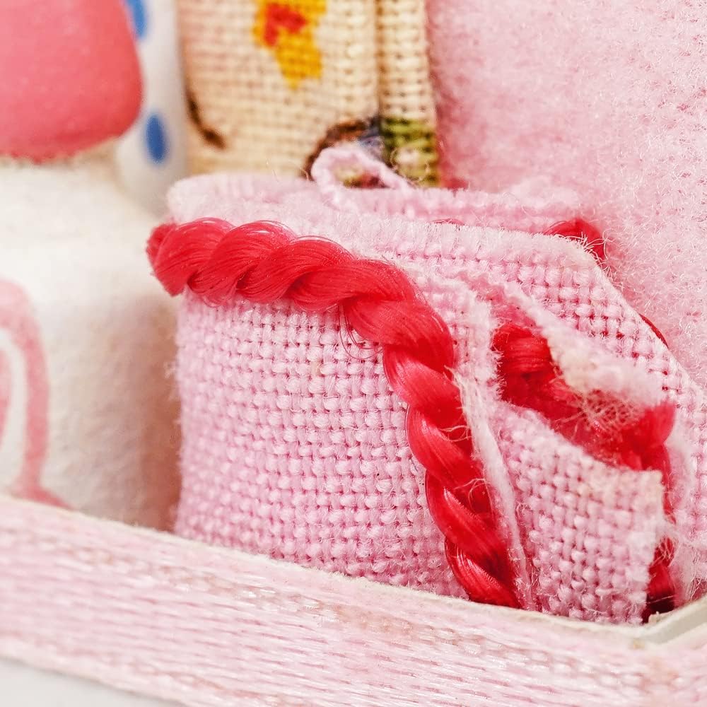 Odoria Miniature Clutter Box Dollhouse: 1/12 Scale Nursery Accessories for Craft Model DIY