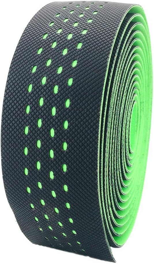 Tvoip 2 Rolls Soft Road Bike Bicycle Handlebar Cork EVA PU Bar Tape Professional Cycling Damping Anti-Vibration Wrap
