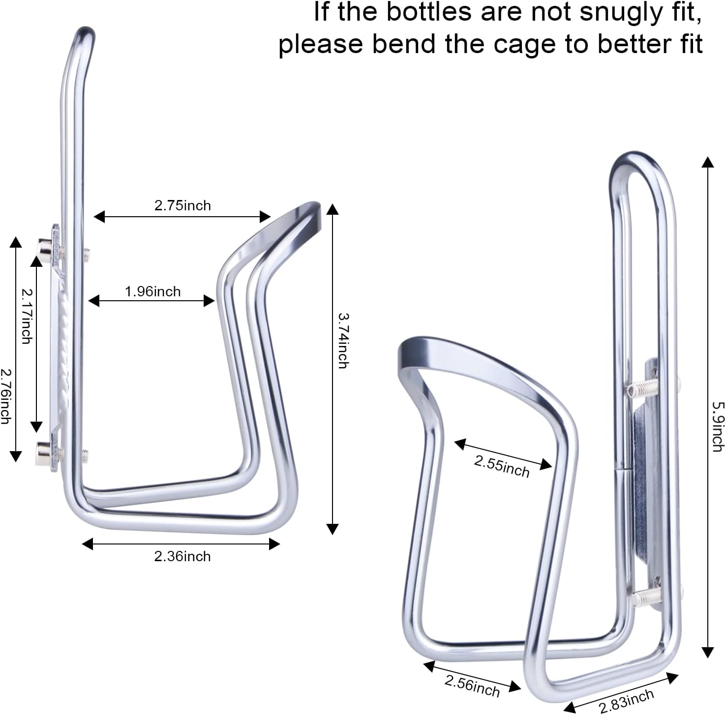 Aluminum Alloy Biking Bicycle Water Bottle Cage Holder, Cycling Bike Water | Bottle Cage