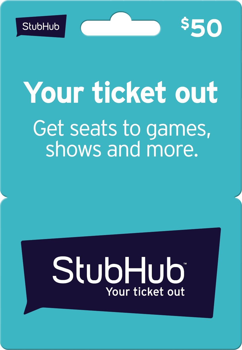 StubHub Physical Gift Card - $100