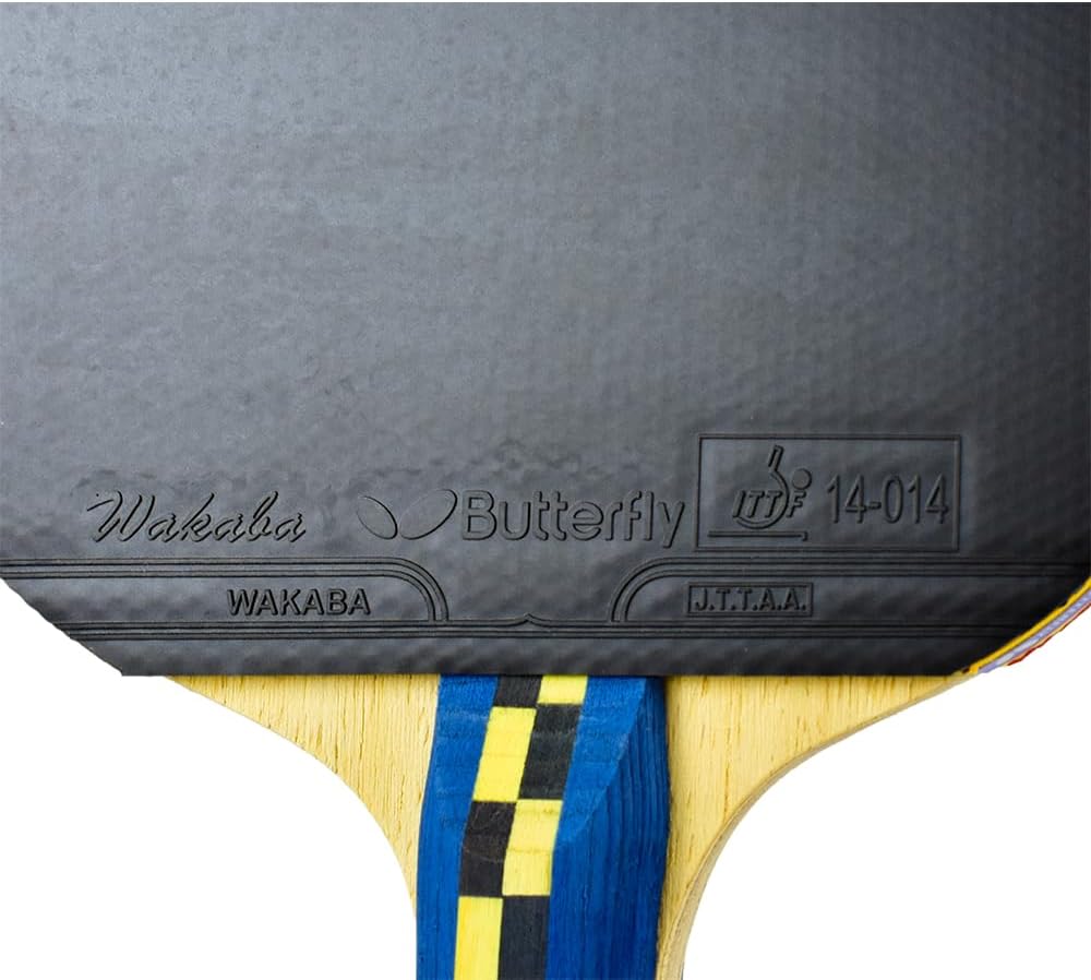 Butterfly Nakama S4 Table Tennis Racket - Carbon Fiber Power With Surprising Control - Nakama Series - Includes 2 40+ Balls - Recommended For