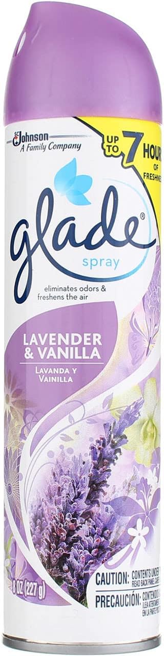 Glade Aerosol Air Freshener, Lavender & Vanilla 8 oz