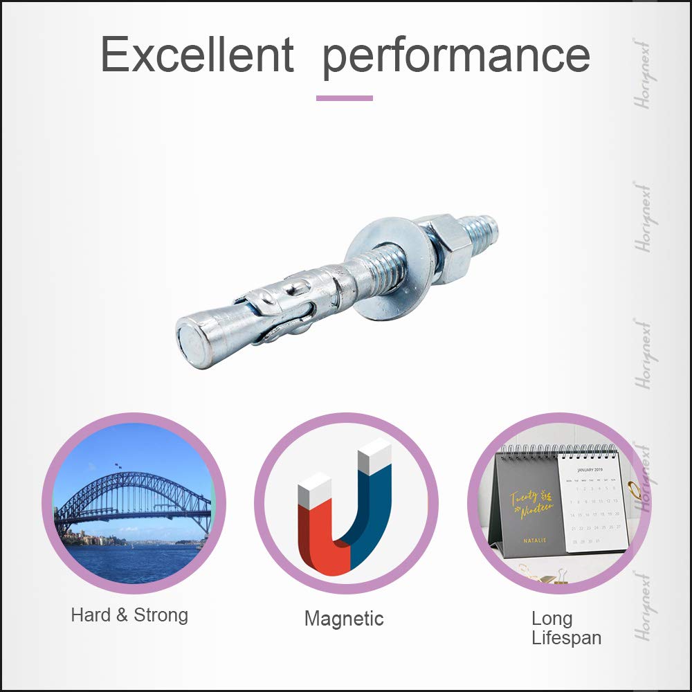 3/8 Concrete Anchors, Concrete Wall Anchors, Metal Wedge Bolts
