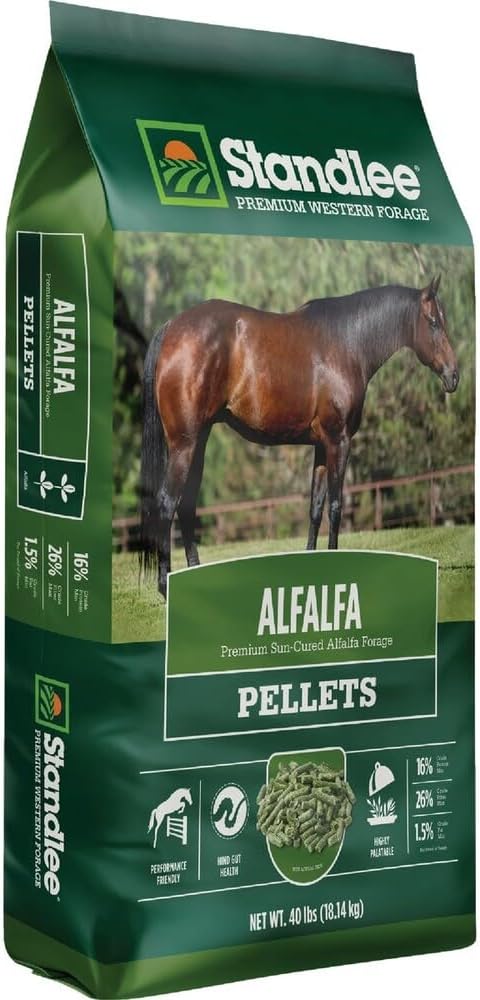 Standlee Premium Alfalfa Pellets for Horses, 40 lbs