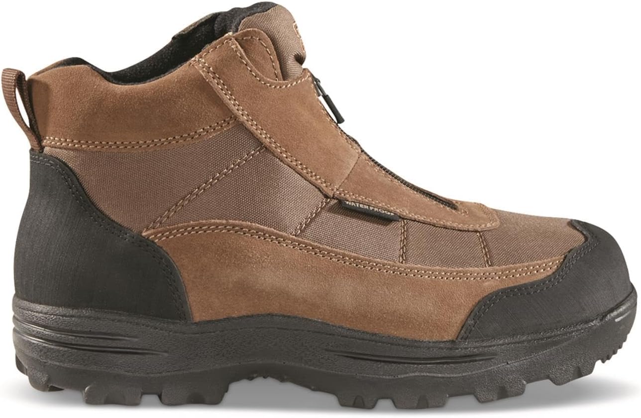 Guide Gear Men's Silvercliff II Mid Zip Hiking Boots Waterproof Outdoor Shoes