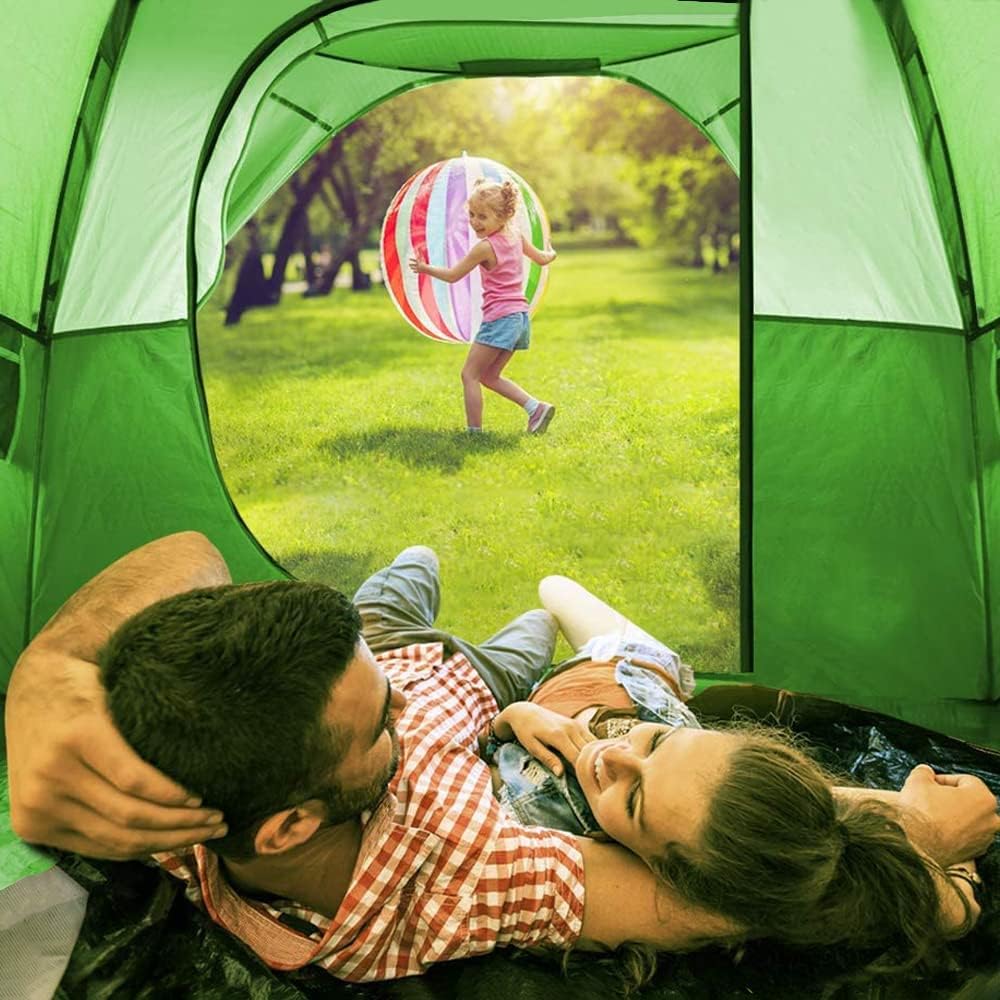 CAMPROS CP 3 Person Tent, Waterproof Dome Tents for Camping with Rainfly