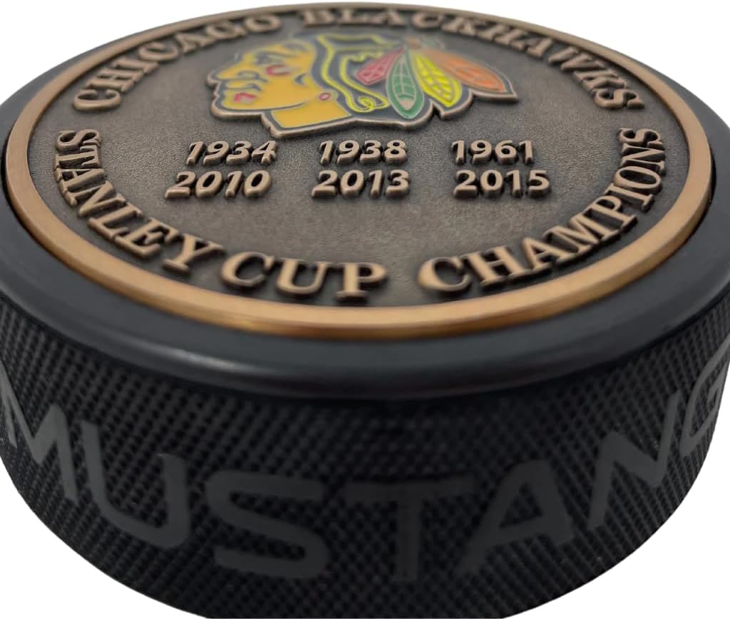 Sports Decor Stanley Cup Years Gold Medallion Puck