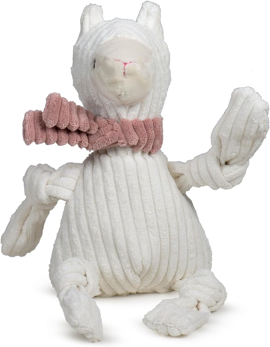 HuggleHounds Knottie Plush Dog Toy - Dog Stuffed Animal Toy, Squeaky Puppy Toys, for Small, Medium & Large Dogs, Durable Plush to Keep Them Busy - Stuey Sock Monkey, Large