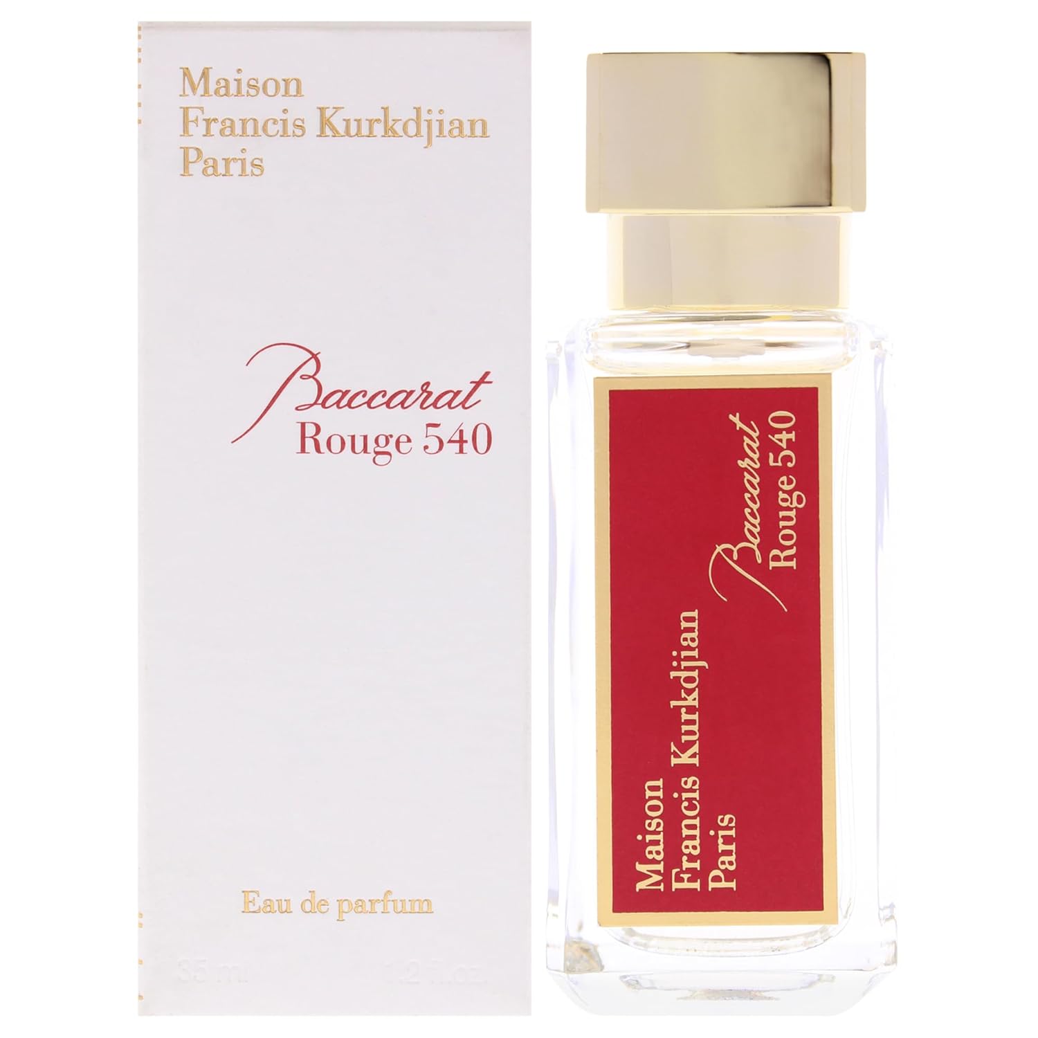 Maison Francis Kurkdjian Baccarat Rouge 540 Travel Set Eau de Parfum Plus Gold Globe Trotter Case, 6 Count