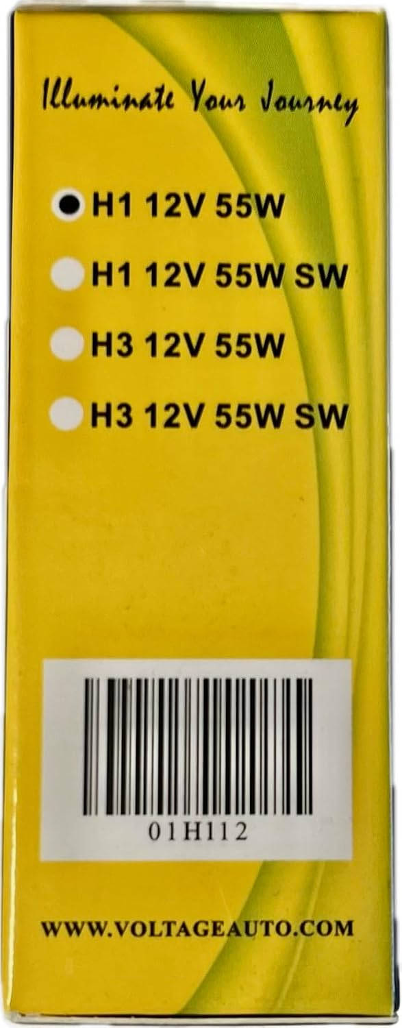 Voltage Automotive H11 Halogen Bulb (10 Pack) - Standard Replacement For High Beam Low Beam Driving Fog Light